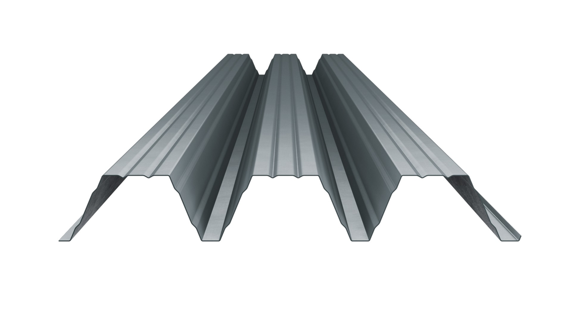 Профнастил оцинкованный с полимерным покрытием Н135 930/968 1.3 мм