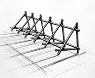 Треугольные арматурные каркасы (хомуты из арматуры А1 Ф8) 150 мм