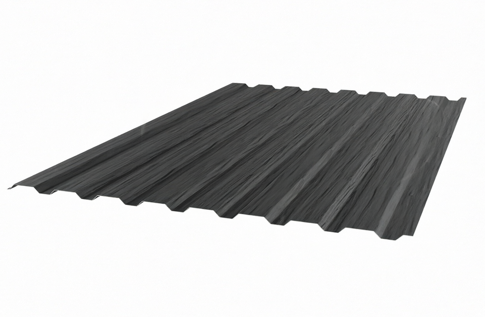 Двухсторонний профнастил оцинкованный С8 1200х0.40мм цвет Графитовый дуб 3D 