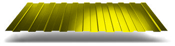 Профнастил С8 1150/1200 0.35 мм желтый RAL 1018