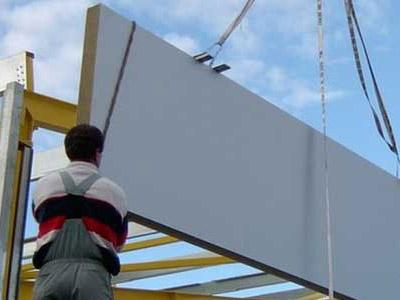 Монтаж стеновых сэндвич-панелей